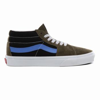 Damske Kotnikove Tenisky Vans Vintage Sport SK8-Mid Beech/Ultramarine VA26XWZUT